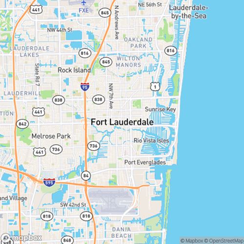 Map Fort Lauderdale 500x500px 