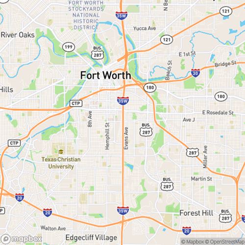 Map Fort Worth 500x500px 
