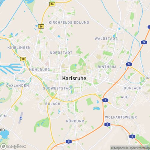 Map Karlsruhe 500x500px 