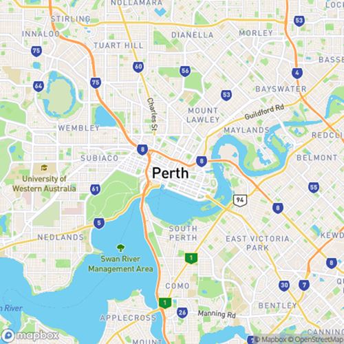 Map Perth Au 500x500px 